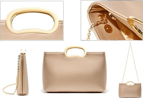 Clutch Purse for Women Vegan Leather Evening Bag Formal Handbag for Wedding Party Prom Bridal in Kuwait
