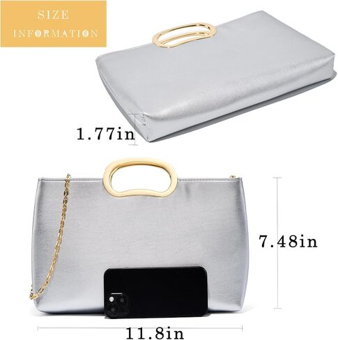 Clutch Purse for Women Vegan Leather Evening Bag Formal Handbag for Wedding Party Prom Bridal in Kuwait