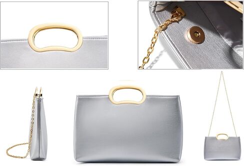 Clutch Purse for Women Vegan Leather Evening Bag Formal Handbag for Wedding Party Prom Bridal in Kuwait