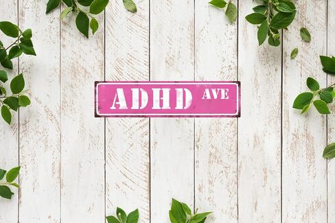 Adhd Ave Street Sign Retro Funny Wall Decor Metal Tin Signs Fall Season Horror Theme Inappropriate Humor Bar Home College Dorm Decor 16x4 in in Saudi Arabia