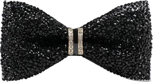Rhinestone Bow Ties for Men, Adjustable Pre Tied Bow Tie Diamond Sequin Bowtie for Party Banquet Wedding Prom Daily in Saudi Arabia