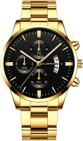 4 Pack Men's Watches Dress Date Luminous Waterproof Military Quartz Wristwatches for Men Stainless Steel Bussiness Classic Luxury Casual Wholesales Assorted Set in Saudi Arabia