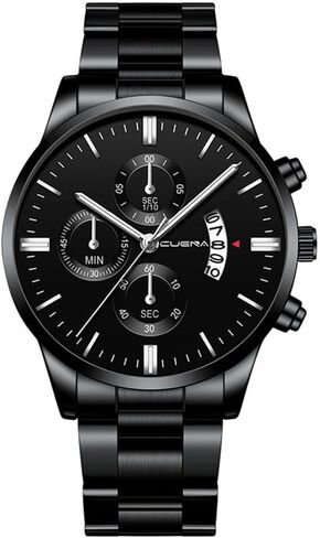 4 Pack Men's Watches Dress Date Luminous Waterproof Military Quartz Wristwatches for Men Stainless Steel Bussiness Classic Luxury Casual Wholesales Assorted Set in Saudi Arabia