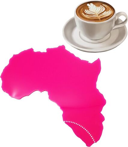 السفينة الأكريليك الشفافة على شكل إفريقيا - كوستر كوب كوب لطيف ، مكتب ديكور ديكور أنيقة للمنزل والمكتب in Kuwait