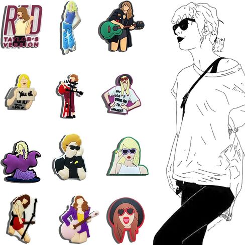 40PCS Shoe Charms for Girls and Women Fashion Music-themed Shoes Accessories Gift for Lover Music Fans in Saudi Arabia