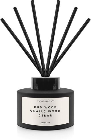 ENVIRONMENT Inspired by Designer TF Oud Wood Reed Diffuser, 200ml Luxury Scented Aromatherapy (Oud Wood | Guaiac Wood | Cedar) Reed Diffusers for Home, Diffusing Oil Fragrance, Home Fragrance Products in Kuwait