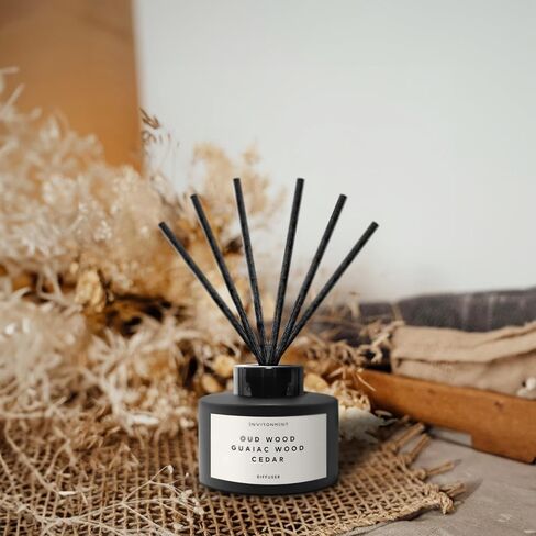 ENVIRONMENT Inspired by Designer TF Oud Wood Reed Diffuser, 200ml Luxury Scented Aromatherapy (Oud Wood | Guaiac Wood | Cedar) Reed Diffusers for Home, Diffusing Oil Fragrance, Home Fragrance Products in Kuwait