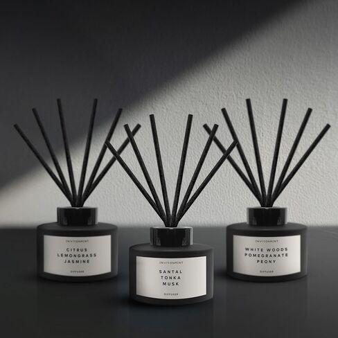 ENVIRONMENT Inspired by Designer TF Oud Wood Reed Diffuser, 200ml Luxury Scented Aromatherapy (Oud Wood | Guaiac Wood | Cedar) Reed Diffusers for Home, Diffusing Oil Fragrance, Home Fragrance Products in Kuwait