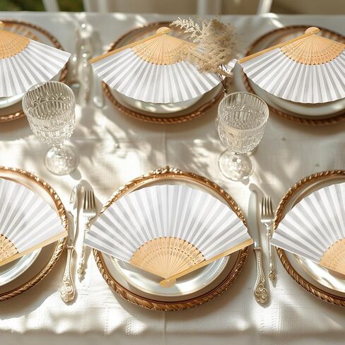 Wytaohzl 24pcs الورق الوردي المشجعين محمولة مراوح قابلة للطي. الورق مروحة يدوية مروحة مروحة مروحة مطوية معجبي مروحة الحفلات لحفل الزفاف دش الطفل in Kuwait