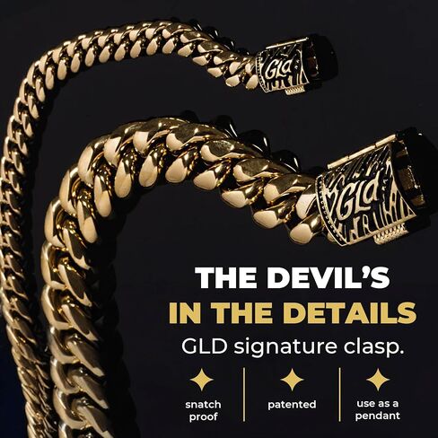 GLD Cuban Link Chain for Men and Women - 12MM and 19MM - Built to Last in Kuwait