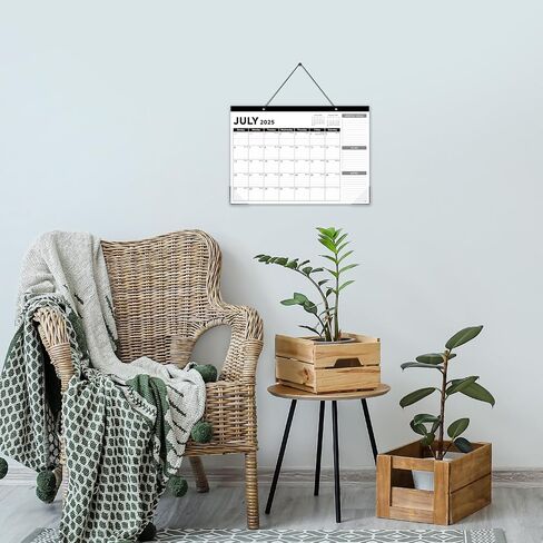 2025 Desk Calendar - Desk Calendar 2025, Jan. 2025 - Dec. 2025, 17"x12" Desktop Calendar with Notes, Corner Protector, Ruled Blocks in Saudi Arabia