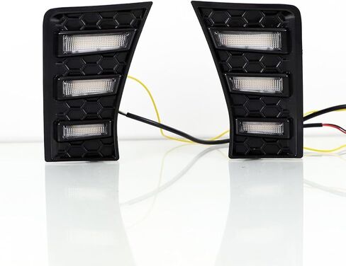 DRL LED Daytime running Light Front Bumper Fog Lamp Replacement Compatible With 2023 Toyota Sequoia with Sequential Switchback Amber Turn Signal light in Saudi Arabia