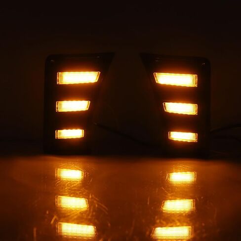 DRL LED Daytime running Light Front Bumper Fog Lamp Replacement Compatible With 2023 Toyota Sequoia with Sequential Switchback Amber Turn Signal light in Saudi Arabia
