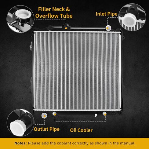 DWVO Radiator Complete Radiator Compatible with 2005-2006 Sienna 3.3L V6 in Saudi Arabia