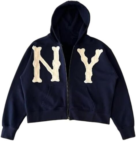 Y2k Hoodie Men Zip Up Graphic Hoodies Y2k Jacket Letter Embroidered Hoodie Hip Hop Streetwear Aesthetic Sweatshirts in Saudi Arabia