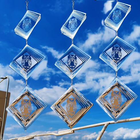 Bird Deterrents for Outside, Reflective Stainless Steel Wind Spinner, Ducks Wind Spinners Outdoor Garden Decor, Bird Scare Devices to Keep Woodpeckers, Pigeons Away from Your House, Patio, Orchards in Saudi Arabia