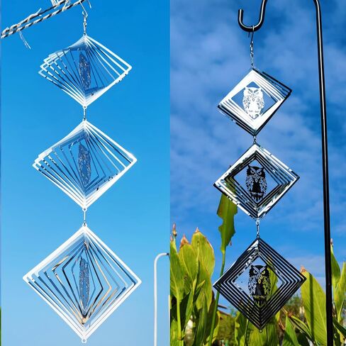 Bird Deterrents for Outside, Reflective Stainless Steel Wind Spinner, Ducks Wind Spinners Outdoor Garden Decor, Bird Scare Devices to Keep Woodpeckers, Pigeons Away from Your House, Patio, Orchards in Saudi Arabia