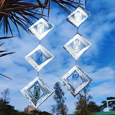 Bird Deterrents for Outside, Reflective Stainless Steel Wind Spinner, Ducks Wind Spinners Outdoor Garden Decor, Bird Scare Devices to Keep Woodpeckers, Pigeons Away from Your House, Patio, Orchards in Saudi Arabia
