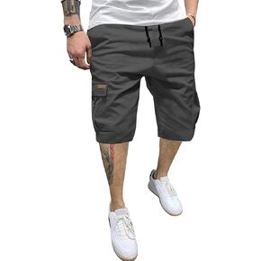 JMIERR Mens Casual Joggers Pants and Cargo Shorts