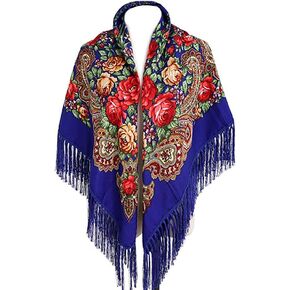 WARD TRALDIAL TRALDICAL TRALDRAY TASSEL شال أطراف رأس الرقبة شال رجعية وشاح الأزهار المعطف