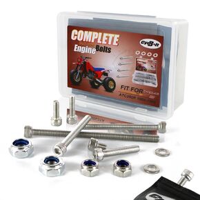 102 PCS ATV محرك مجموعات مجموعات مجموعة ملائمة لـ ATC250R 1985-1986 SUS304