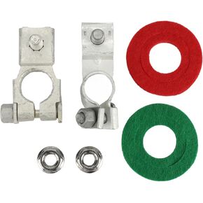 Positive Negative Battery Terminal & Washers Protector for Toyota Camry Corolla RAV4 Tacoma Highlander, for Infiniti M35h Q70 Qx60 Nissan Altima Maxima Murano Replace# 90982-05054 926515 with Nut