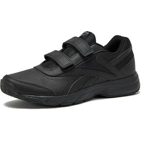 Reebok Work N Cushion Black Non Slip Work Men Shoes, Hook and Loop Mens Walking Shoes