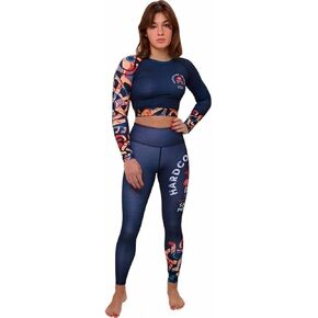 Hardcore Training Thor Leggings Compression Long Sleeve Top Women Fitness MMA Boxing Grappling BJJ Pants Rash Guard