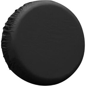 Universal 190T Polyester Spare Tire Cover for Jeep Trailer RV SUV Truck Wheel Suitable for Tires Size 27"-28" Fit Overall Wheel Diameter 15 Inch Replace Parts