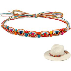 Cowboy Hat Bands for Men and Women,Hatbands Belt for Cowboy/Western/Fedora/Cowgirl Hats Multicolor