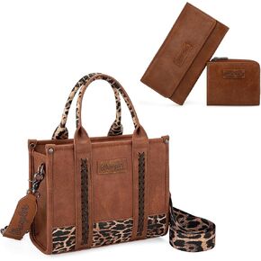 Montana West X Wrangler Tote Bag and Minimalist Large Small Wallets Set for Women