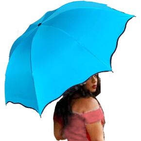 ويندين سفر مظلات مضغوطة قابلة للطي المظلات المطرقة الشمس المظلات مع ميت مياه بليتسوم مواد تتفتح in Kuwait