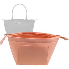 Lckaey Bag Organizer for le pliage tote منظم كبير إدراج حقائب اليد قابلة للطي داخل 1014navyblue-l