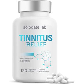 Tinnitus Relief for Ringing Ears, 1200MG Tinnitus Nutrition for Ear Ringing & Tinnitus Relief, 120 Caps
