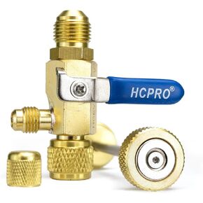 HCPRO HCEVCK438 أداة إزالة الفراغ السريع للتدفق الصمام 1/4 "أنثى x 3/8" من الذكور و 1/4 "المنفذ الجانبي
