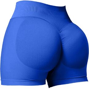 شورتات اليوغا عالية الجهد Rugkey للنساء: 4.5 "Scrunch بعقب البطن السيطرة على شورتات التمرين -