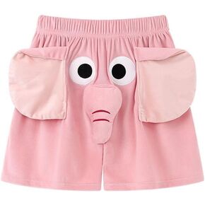 Funny Elephant Pajama Shorts – Quirky Sleepwear with Squeaky Elephant Trunk, Comfortable & Playful Shorts for Men and Women