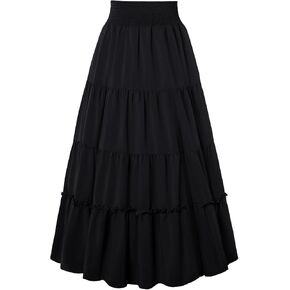 Scarlet Darkness Renaissance Skirt High Chisted Maxi Vartts for Women Tier Tier Long Skirt