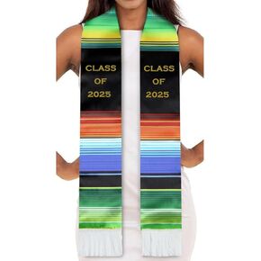 Mexican Graduation Sash Class of 2025, Stole Scarf 2025 for Graduation's Day