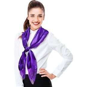 CBC Crown Women's Silk Team To Told Color Satin Satin 42 "مربع وشاح شال
