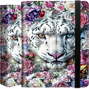 Photo Album 4x6 Photos, 60 Photos Small Mini Capacity Premium PU Leather Cover Photo Album, Portable Photo Album for Family Wedding Anniversary Baby Vacation Pictures, Flower Bird