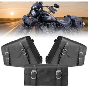 أكياس سرج دراجة نارية حقيقية من Kemimoto و Fork Handlebar Baguter Paanniers Bag Universal Motorcycl
