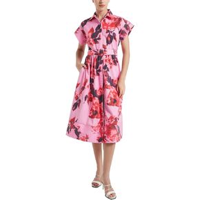 D-Sun Women Button Down Dress Dress V-te-joac ploral print serves shorts mid shirt buts balt a-line party with with wickets