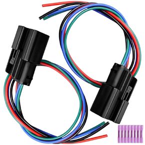 موصل ضوء الضباب Pigtly Fit for Ford F150 2021 2022 2023 ، تسخير سلك مصباح الضباب استبدال 33471-0469 ، 4 دبوس
