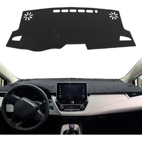 Dash Cover for Toyota Corolla 2019-2024, Dashboard Cover Mat for Corolla 2019 2021 2022 2023 2024 Non-Slip Sunshield Protector Dash Cover Mat, Gray