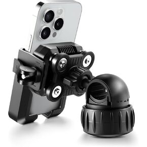 JUSTTOP Motorcycle Phone Mount Holder,Bike Phone Mount Holder[Unobstructed Camera],for iPhone and More 4.7"-7" Smartphones,Motorcycle Accessories and Bike Accessories