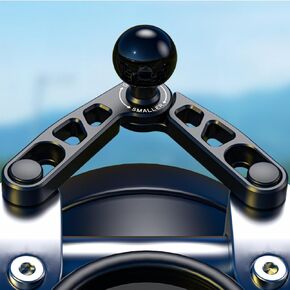 CNC الألومنيوم سبيكة 1 '' القاعدة كرة الكرة على جذع شوكة دراجة نارية ، متوافق مع رام يركع ب alize 1 بوصة الذراع المقبس مزدوج