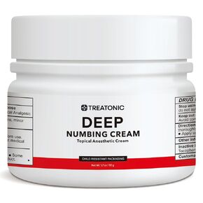 Maximum Strength Numbing Cream: Numbing Cream for Discomfort, Burn & Itch - Fast-Acting, Soothing Topical Anesthetic with Menthol & Emu Oil – 1.7oz