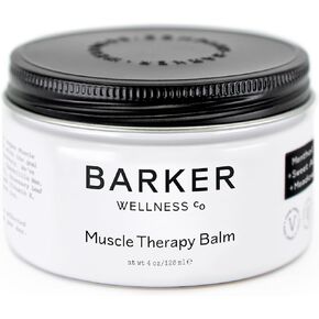 Barker Wellness Muscle Therapy Balm ｜ تهدئة المفصل والعضلات ، والاسترخاء الطبيعي مع مضادات الأكسدة المضافة والمرطب ｜ خالية من القسوة النباتية بالكامل