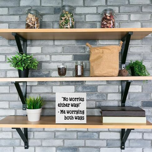 Funny Sarcastic Rustic Wooden Box Sign, Desk Decor Office Decor Supplies Strength Mom Dad Gift Desk Accessories for TableShelf Home Farmhouse Bathroom Cubicle Decorations Wood Block Plaque Box Sign in Saudi Arabia